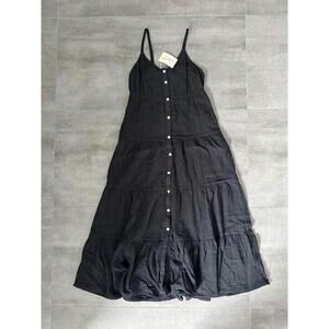 Women’s Clothes - Target’s Universal Thread Black Gauzy Maxi Long Dress - XS